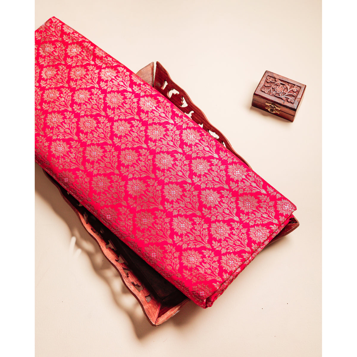 PURE BANARASI BROCADE SILK FABRIC