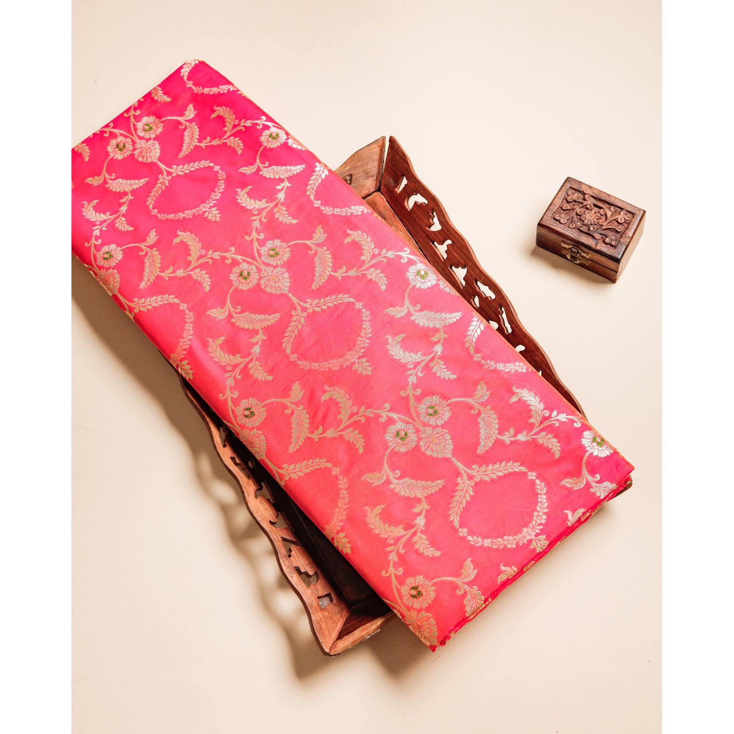 PURE BANARASI BROCADE SILK FABRIC