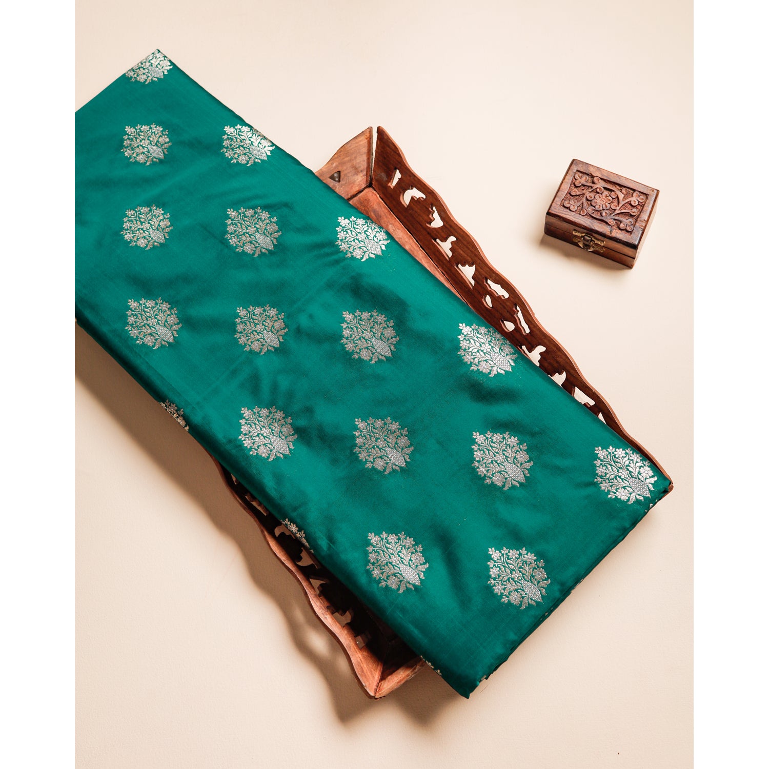 PURE BANARASI BROCADE SILK FABRIC