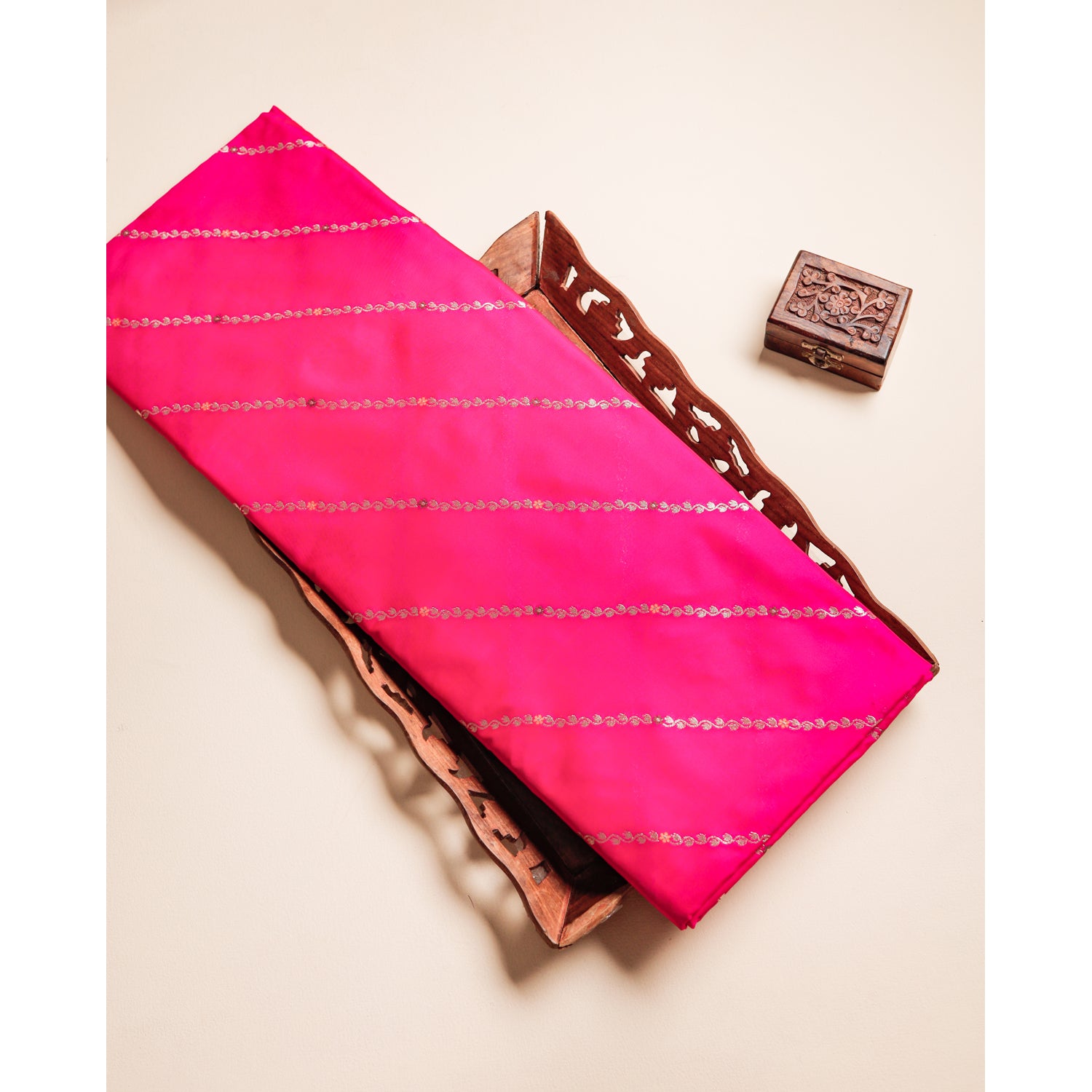 PURE BANARASI BROCADE SILK FABRIC