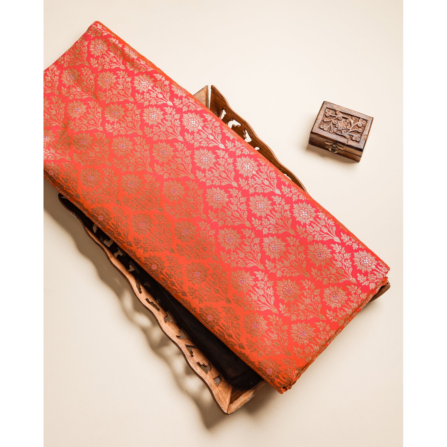PURE BANARASI BROCADE SILK FABRIC