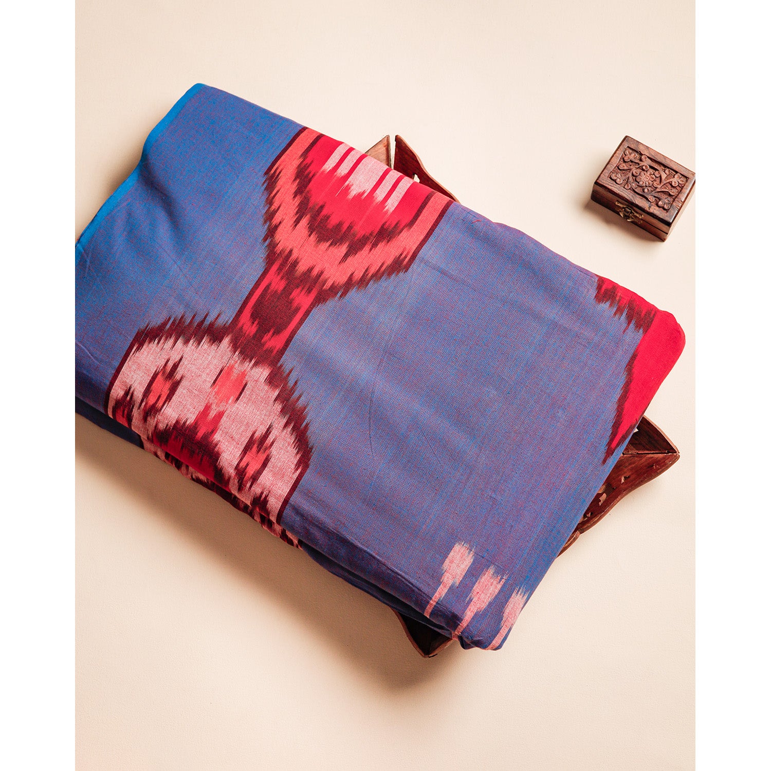 UZBEKISTAN COTTON HANDLOOM IKAT FABRIC