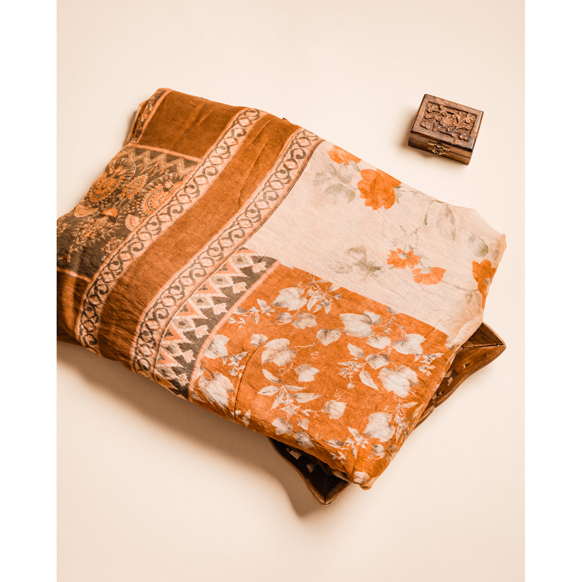 MOGRA CHANDERI PRINTED FABRIC
