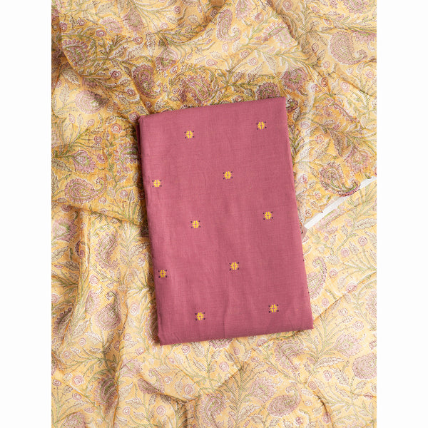 COTTON MIX & MATCH WITH KOTA HANDBLOCK DUPATTA