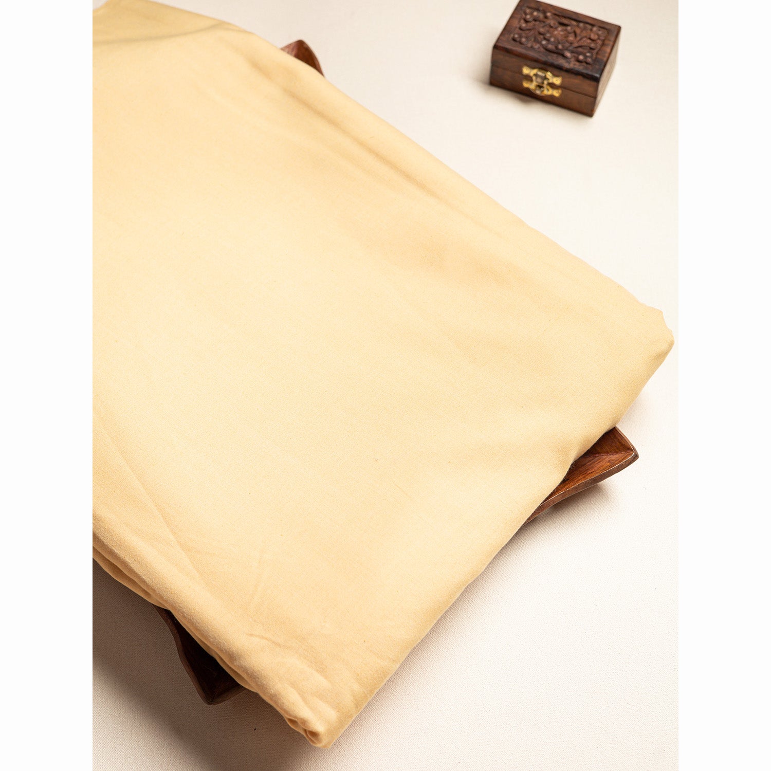 LIGHT PEACH BANANA FIBER SOFT COTTON FABRIC
