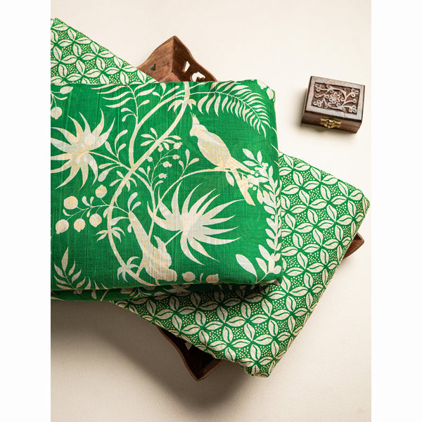 PURE MALAI CHANDERI PRINTED FABRIC