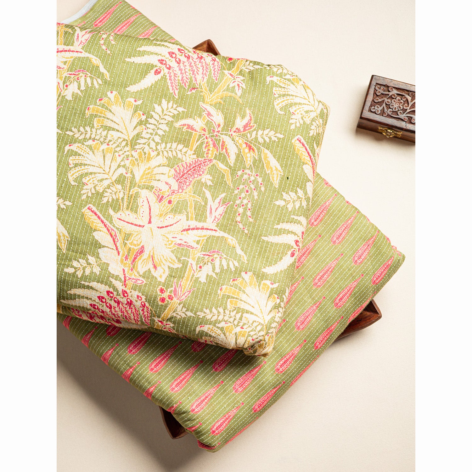 COTTON KANTHA PRINTED FABRIC