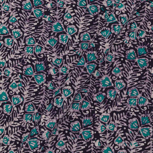 Cotton Double Kaam Kutchhi Wax Batik Print Ripe Plum Colour Floral Jaal Pattern Fabric freeshipping - SourceItRight