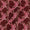 Cotton Double Kaam Kutchhi Wax Batik Print Maroon Colour Leaves Pattern 43 Inches Width Fabric freeshipping - SourceItRight