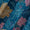 Buy All Over Schiffli Cut Work Mosaic Blue Colour Leaves Print Fancy Cotton Fabric Online R2241DH