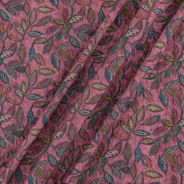 Buy All Over Schiffli Cut Work Dusty Pink Colour Floral Jaal Print Fancy Cotton Fabric Online R2241DI