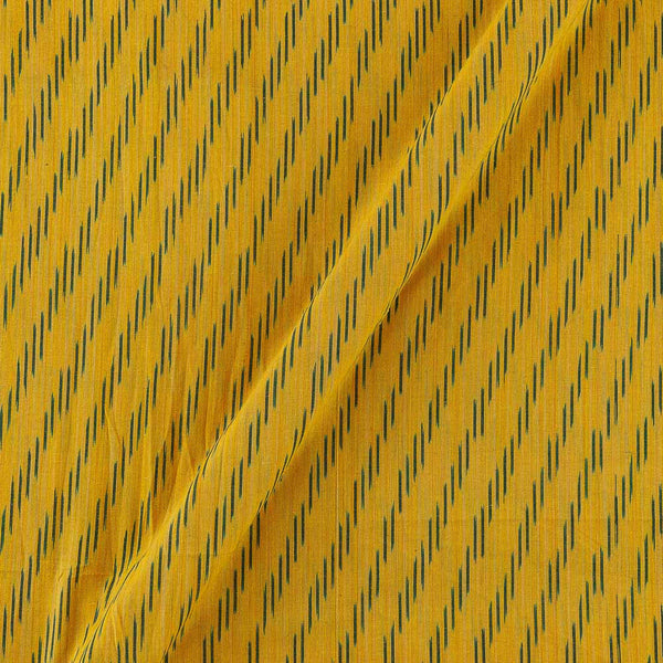 Cotton Ikat Yellow Colour Washed Fabric Online S9150AA5