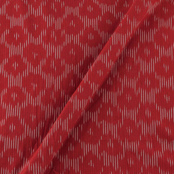 Cotton Ikat Red Colour Washed Fabric Online S9150AB1