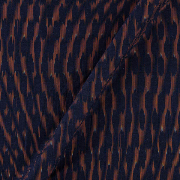 Cotton Ikat Midnight Blue X Black Cross Tone Washed Fabric Online S9150AB5