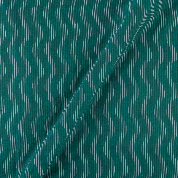Cotton Ikat Teal Colour Washed Fabric Online S9150AC10