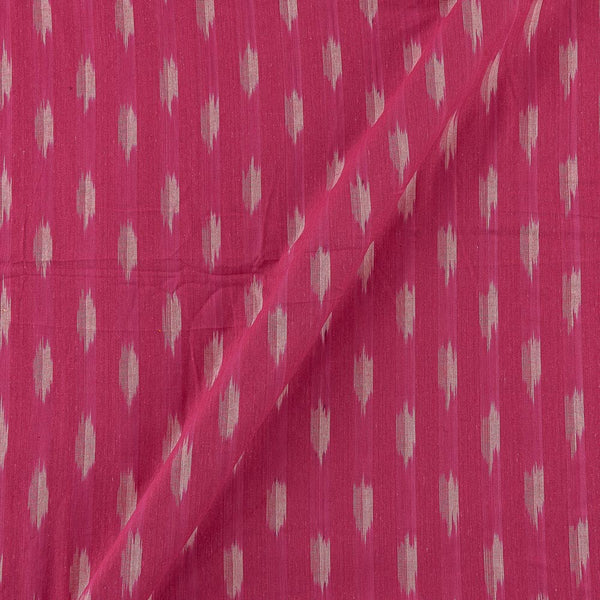 Cotton Ikat Rani Pink Colour Washed Fabric Online S9150B9