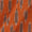 Cotton Ikat Tangerine Orange Colour Washed Fabric Online S9150D11
