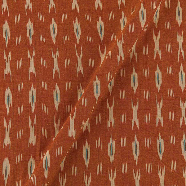 Cotton Ikat Brick X Red Cross Tone Washed Fabric Online S9150I8