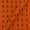 Cotton Ikat Saffron Orange Colour Washed Fabric Online S9150J4