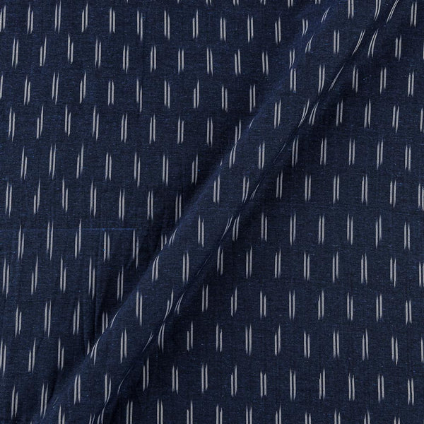 Cotton Ikat Midnight Blue X Black Cross Tone Washed Fabric Online S9150S2
