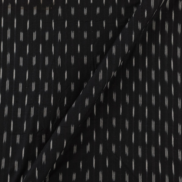 Cotton Ikat Black Colour Washed Fabric Online S9150T1