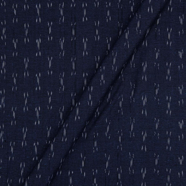 Cotton Ikat Midnight Blue X Black Cross Tone Washed Fabric Online S9150U2
