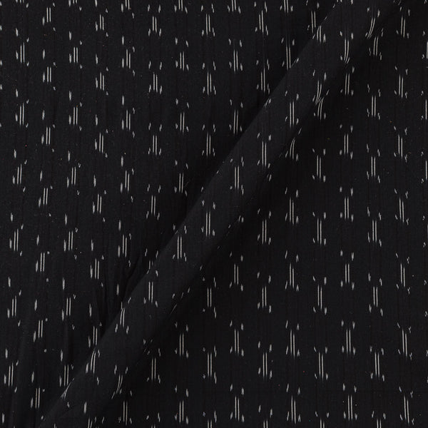Cotton Ikat Black Colour Washed Fabric Online S9150U3