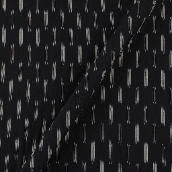 Cotton Ikat Black Colour Washed Fabric Online S9150V2