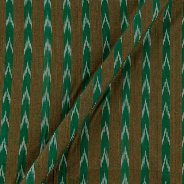 Cotton Ikat Orange X Green Cross Tone Washed Fabric Online S9150X1
