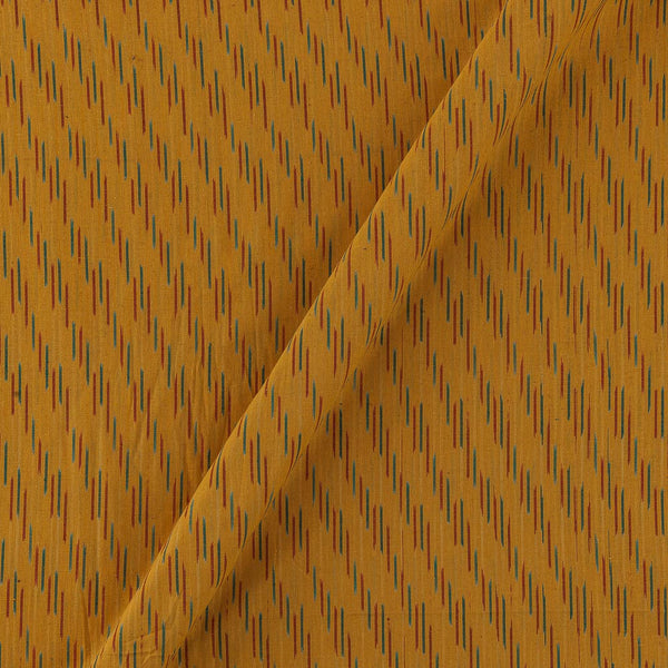 Cotton Ikat Orange Colour Washed Fabric Online T9150AA2