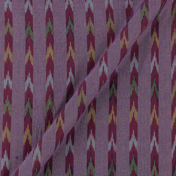 Cotton Ikat Purple X Red Cross Tone Washed Fabric Online T9150X2