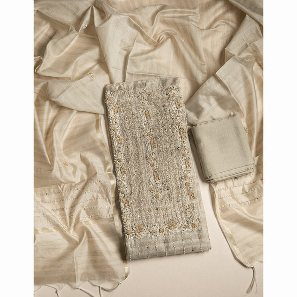 SILK EMBROIDERED SUIT SET