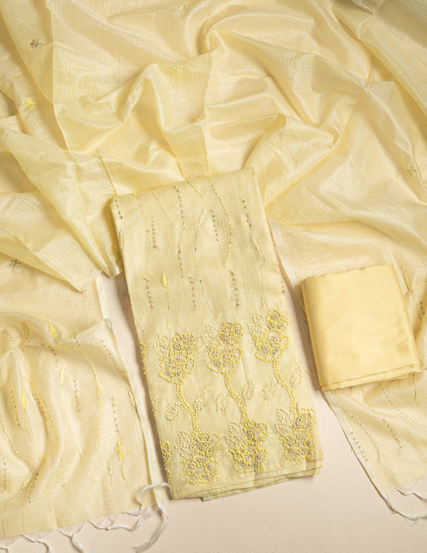 KOTA SILK EMBROIDERED SUIT SET