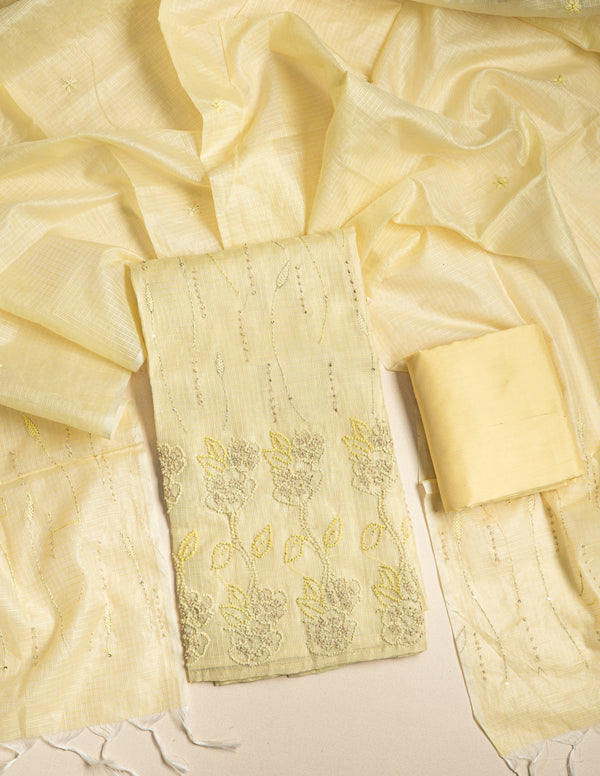 KOTA SILK EMBROIDERED SUIT SET