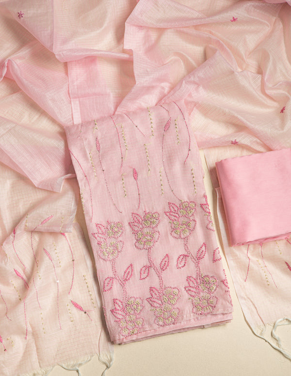 KOTA SILK EMBROIDERED SUIT SET