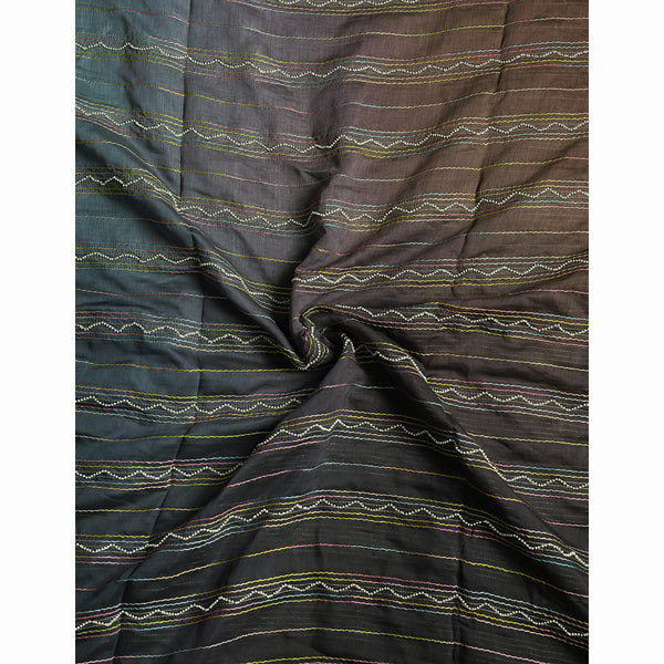 PURE MALAI CHANDERI EMBROIDERED FABRIC