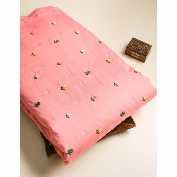 CHANDERI EMBROIDERED FABRIC