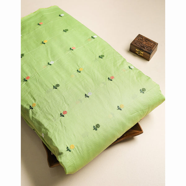 CHANDERI EMBROIDERED FABRIC