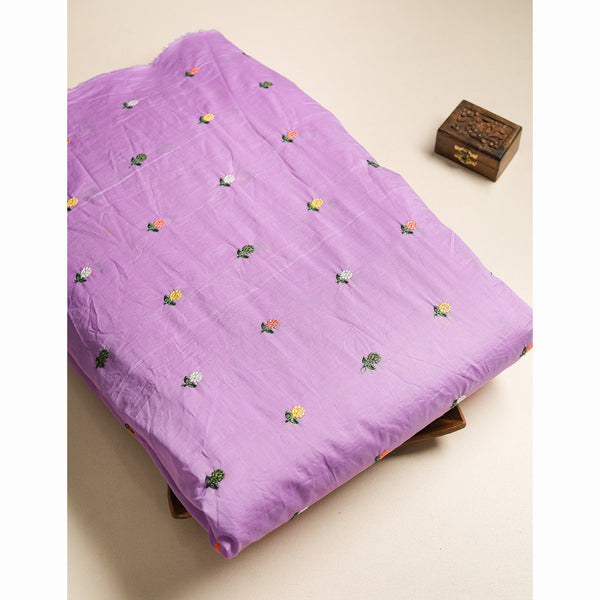 CHANDERI EMBROIDERED FABRIC
