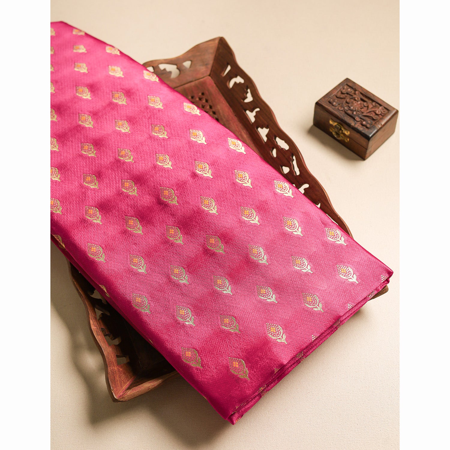 PURE HANDLOOM KATAN SILK FABRIC