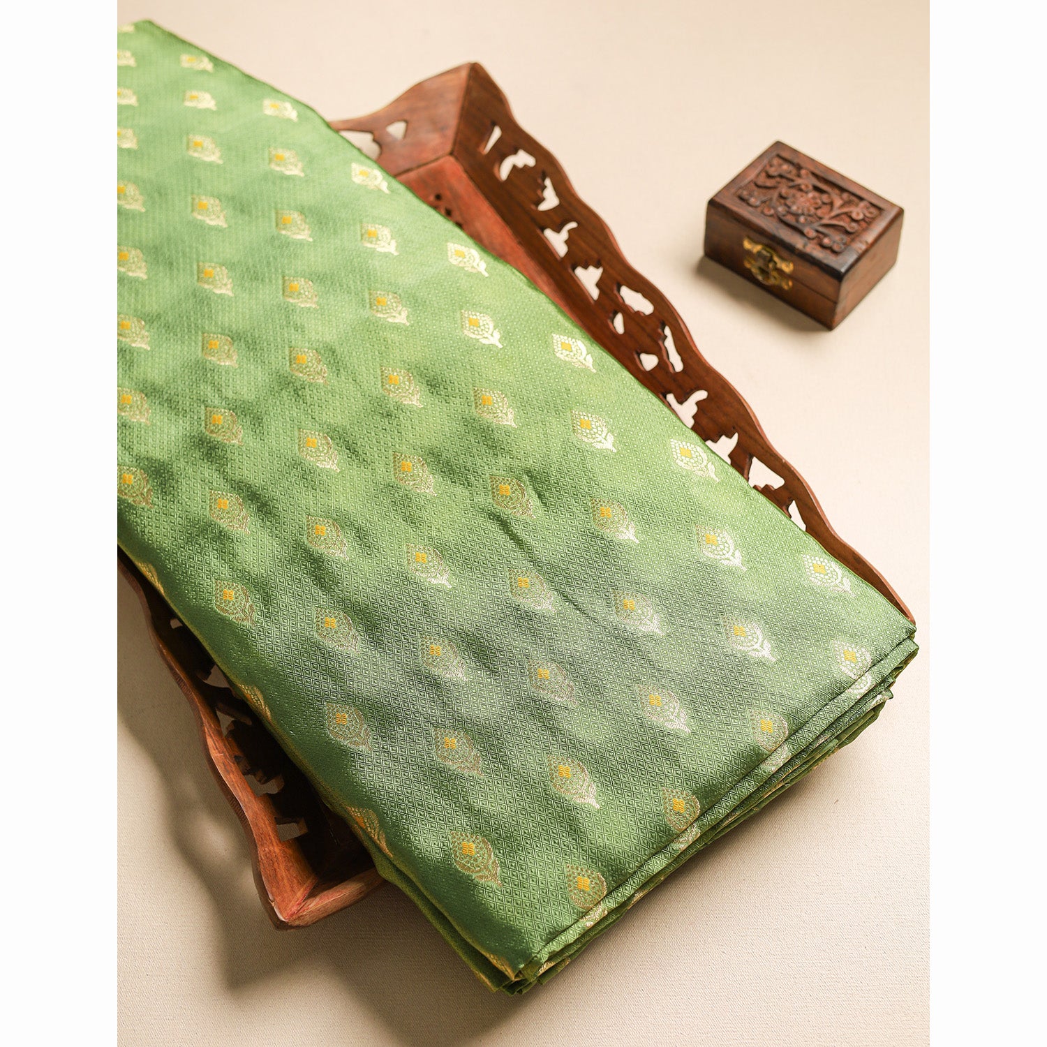 PURE HANDLOOM KATAN SILK FABRIC