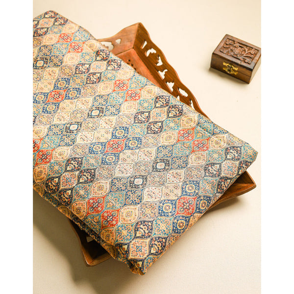 SEMI TUSSAR PRINTED FABRIC