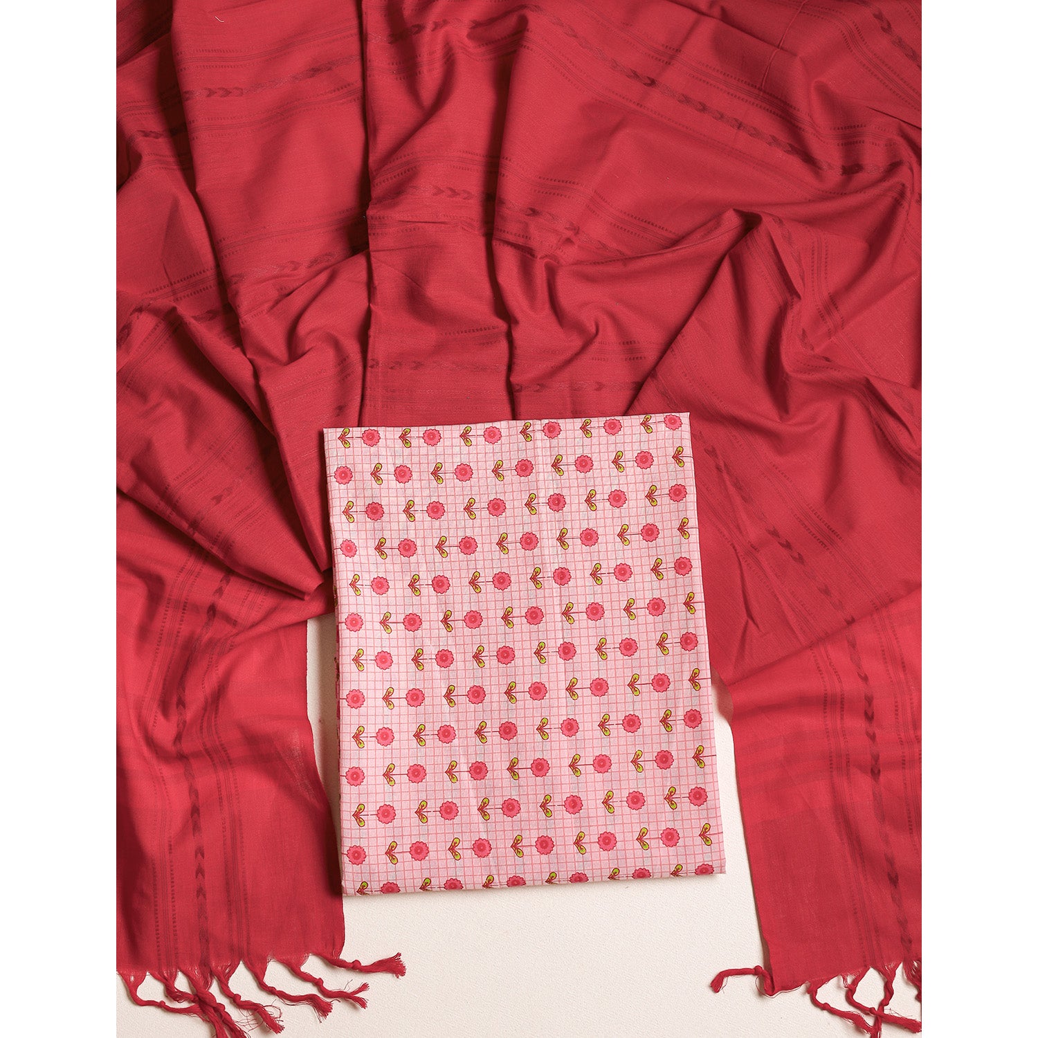 COTTON 2 PIECE SUIT SET