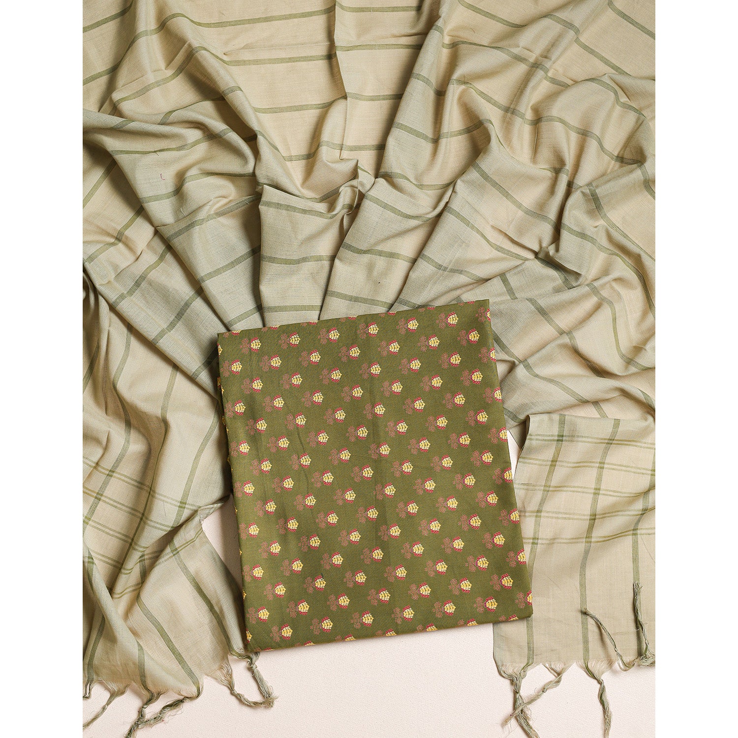 COTTON 2 PIECE SUIT SET