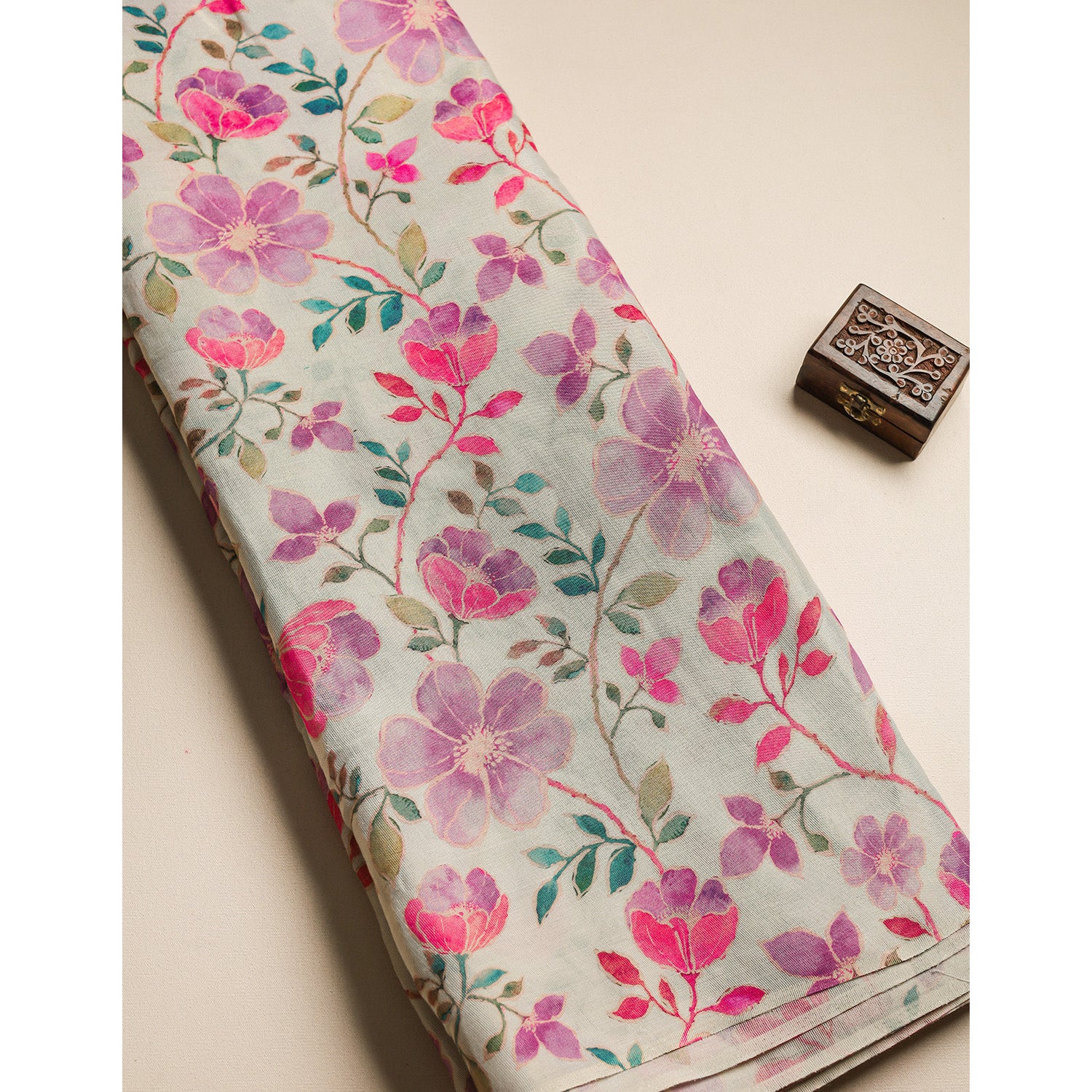 TISSUE SILK PRINTED FABRIC