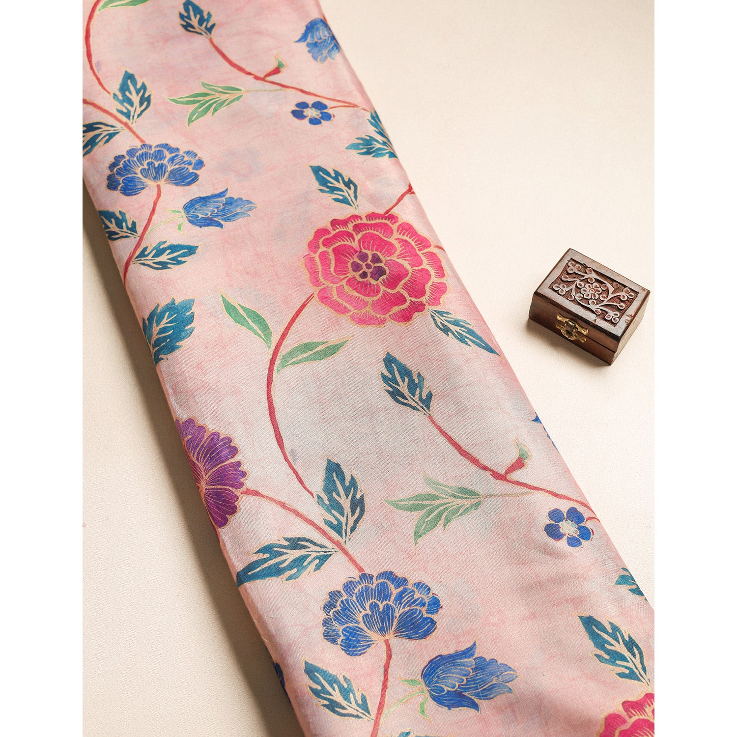 TISSUE SILK PRINTED FABRIC