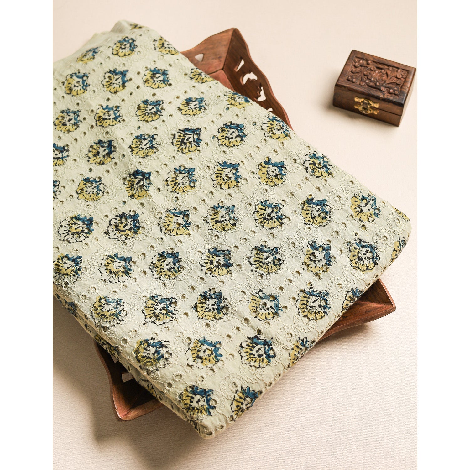 Pure Ajrakh Cotton Hakoba Fabric