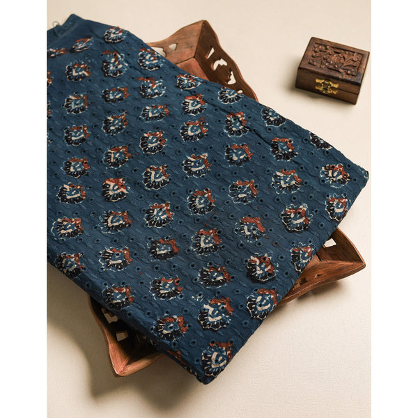 Pure Ajrakh Cotton Hakoba Fabric