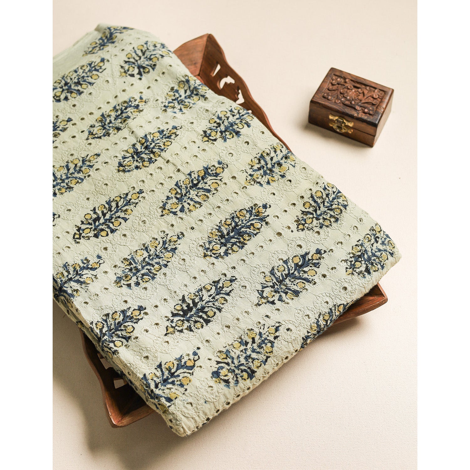 Pure Ajrakh Cotton Hakoba Fabric