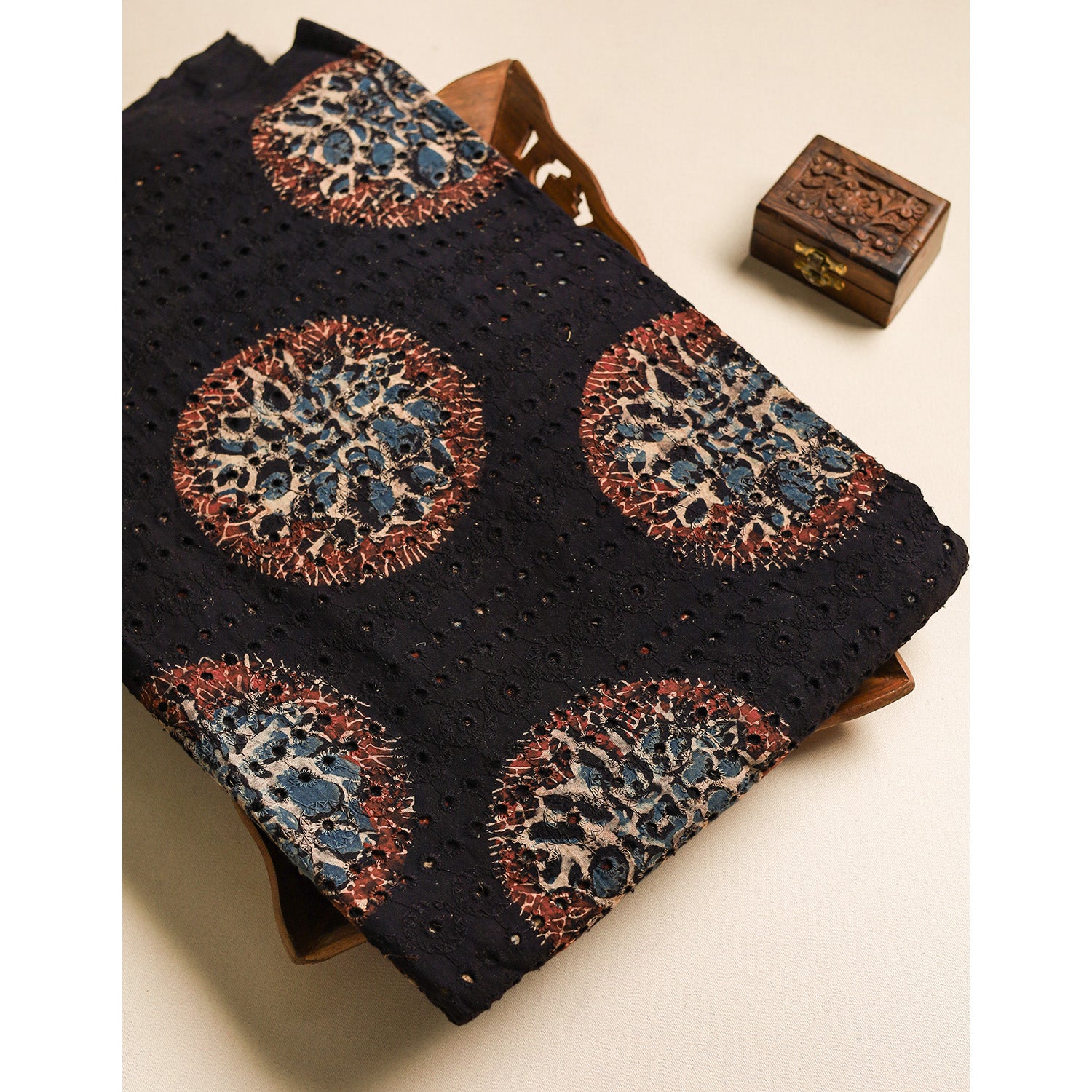Pure Ajrakh Cotton Hakoba Fabric